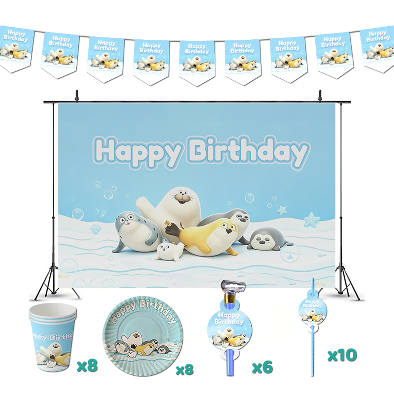 Baby Clothing Easter - Angry Blob Seal Birthday Party Decorations