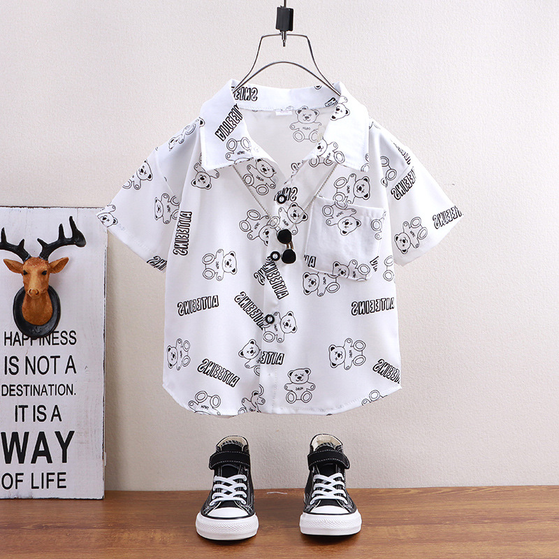 Baby Clothing Hong Kong - Children's shirts summer style short sleeved