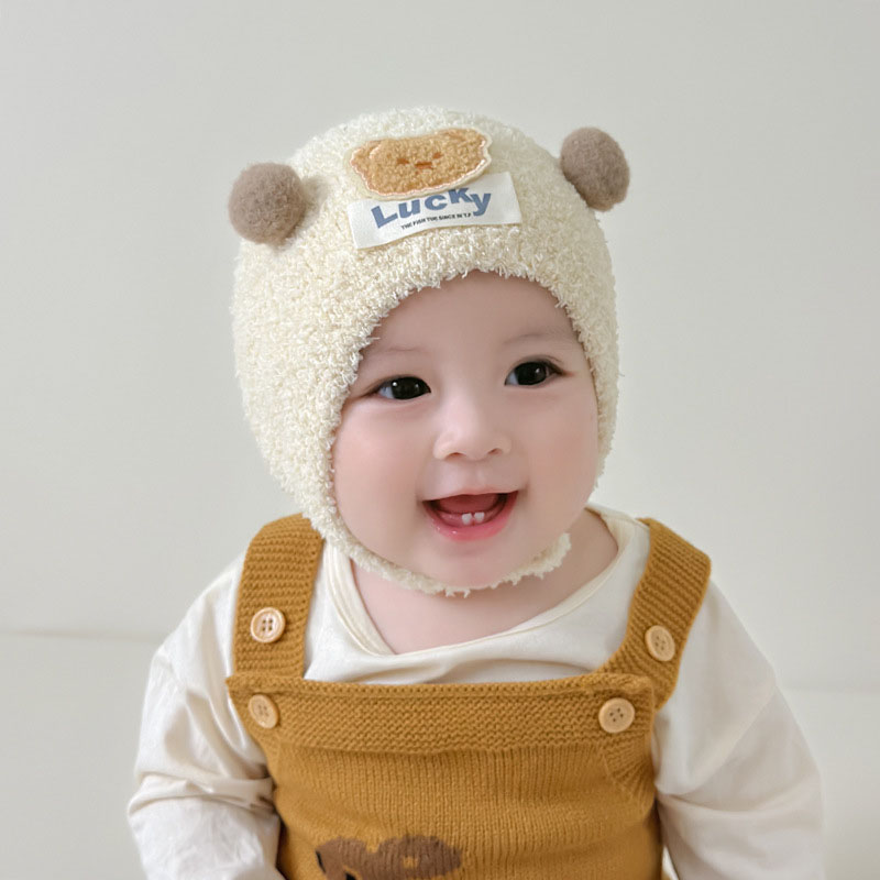 Cute Bear Baby Ear Protection  - огляд і ціна Baby Hat Beanie