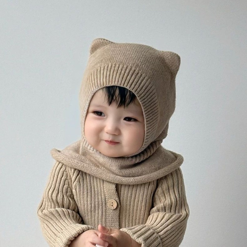 New Warm Woolen Baby Balaclava - огляд і ціна Baby Hat Beanie