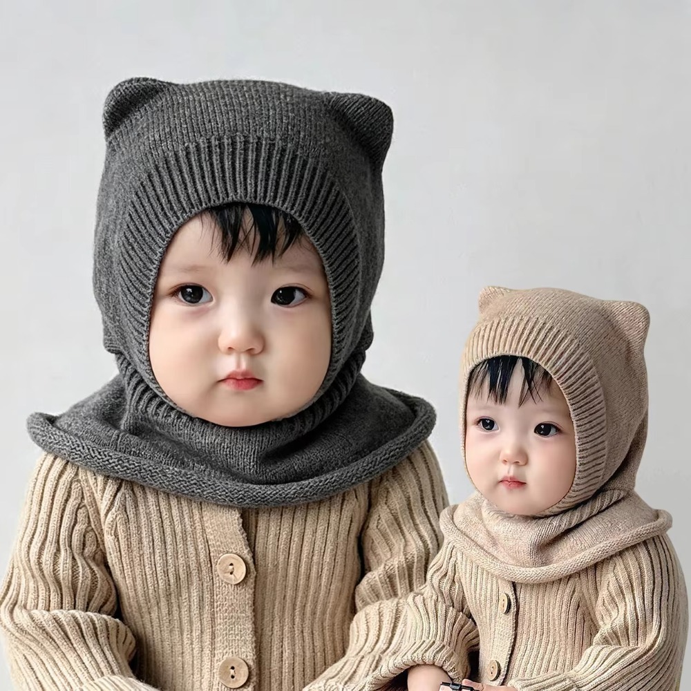 New Warm Woolen Baby Balaclava - огляд і ціна Baby Hat Beanie