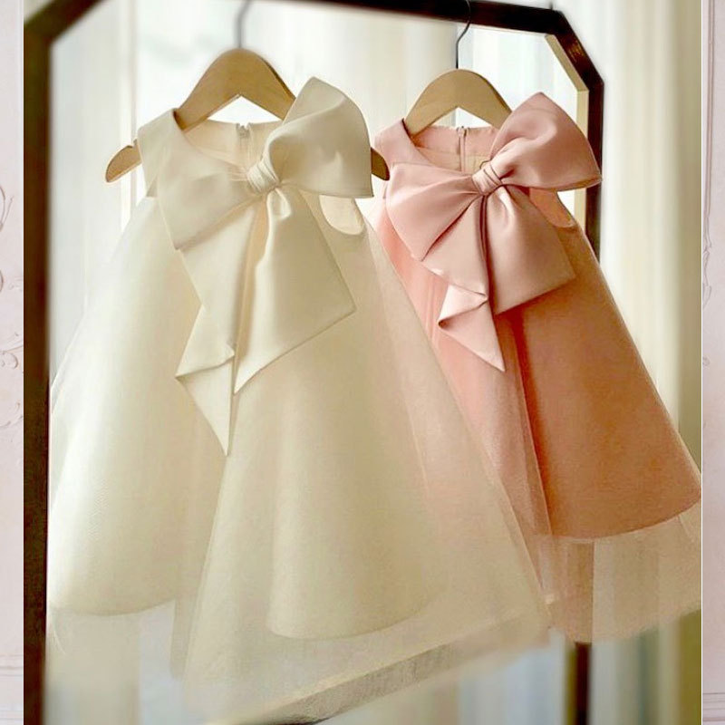 Summer Big Bow Baby Girl Dress - огляд і ціна Baby Clothing Set