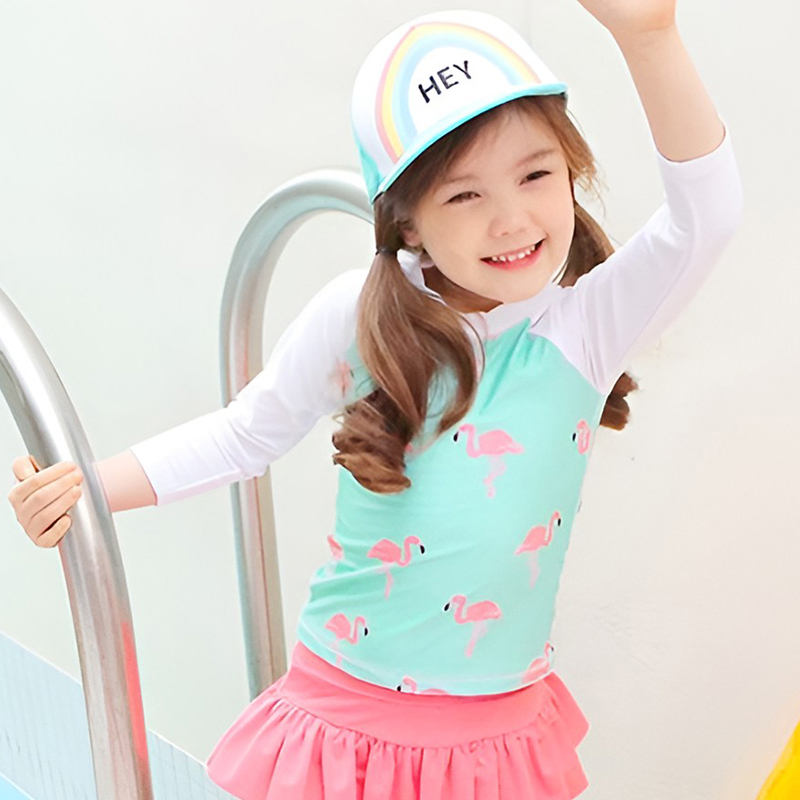 Girls Printed Long Sleeves Swi - огляд і ціна Baby Swimwear Uv