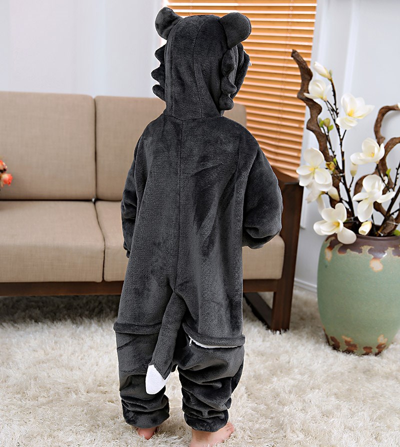 Child Boys Grey Wolf Panda Bir - огляд і ціна Romper Onesie Baby