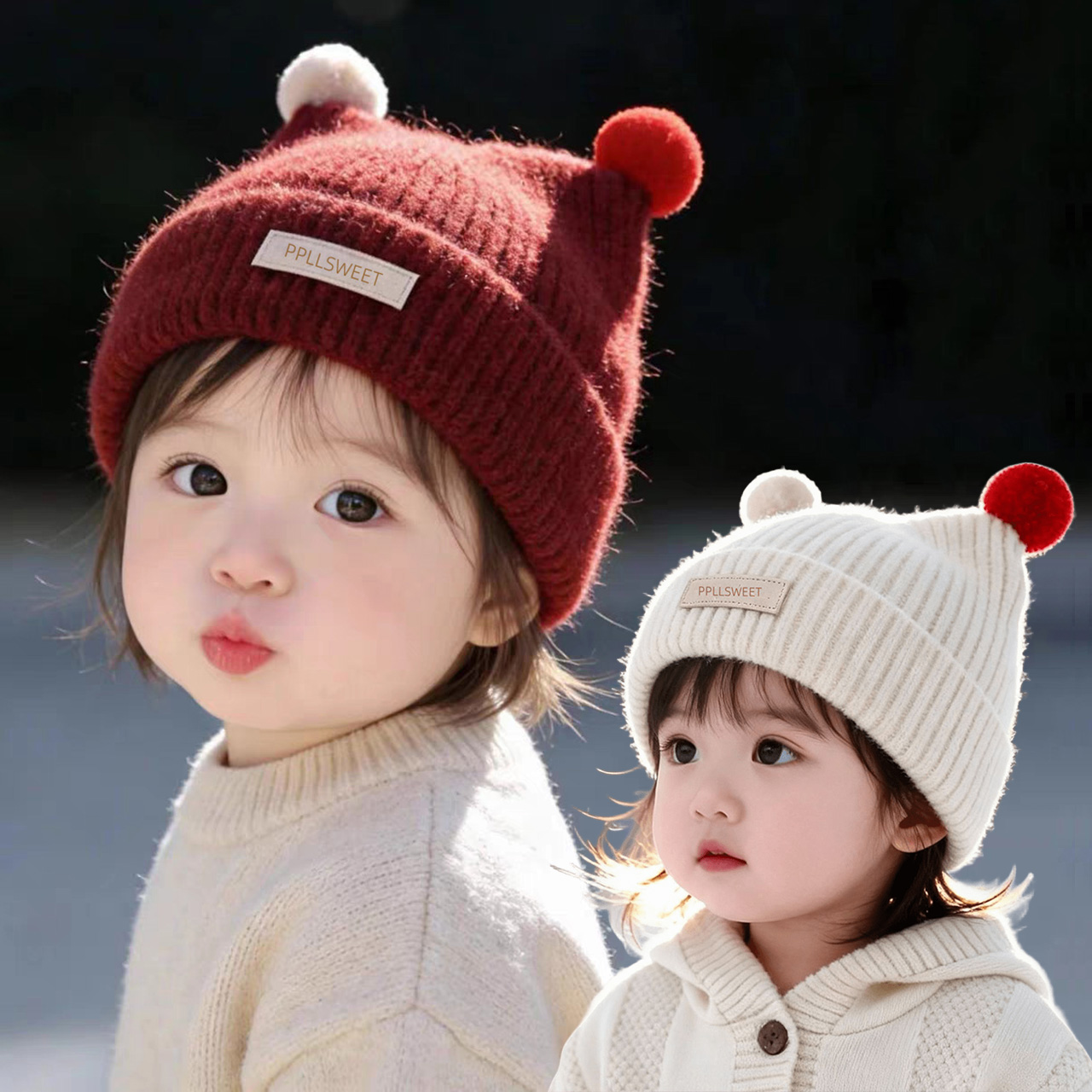 1-4Year Baby Knitted Hat Cute  - огляд і ціна Baby Hat Beanie