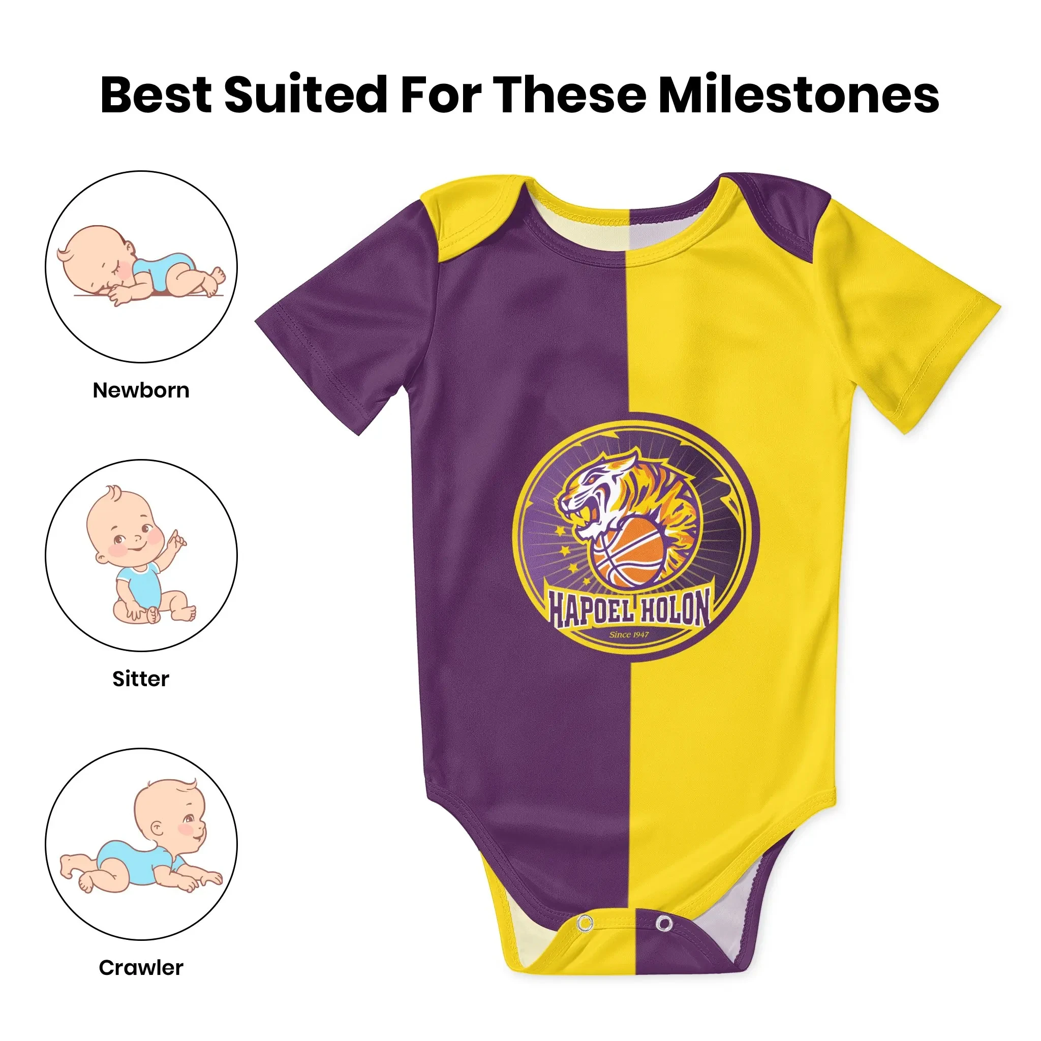 Hapoel Holon Basketball Baby B - огляд і ціна Romper Onesie Baby