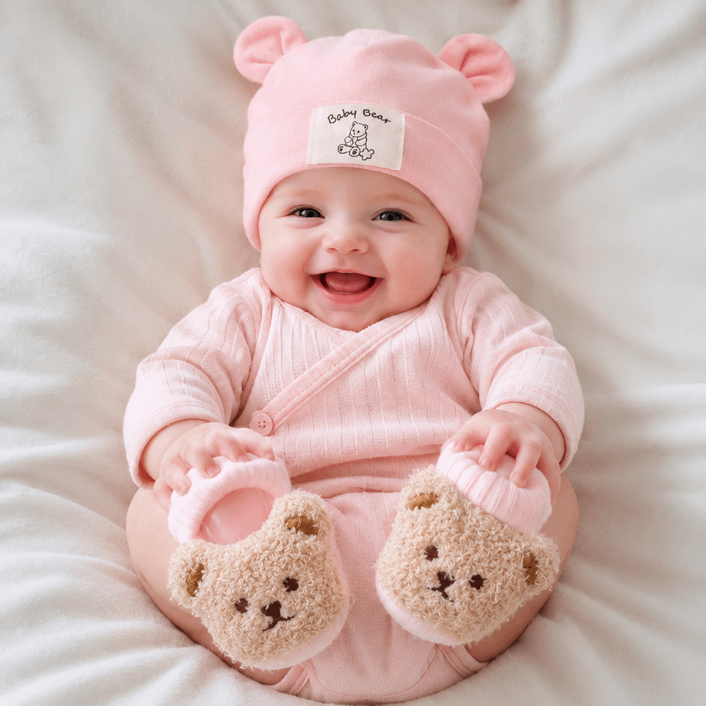 2Pcs/Set Cute Cotton Baby Hat  - огляд і ціна Baby Hat Beanie