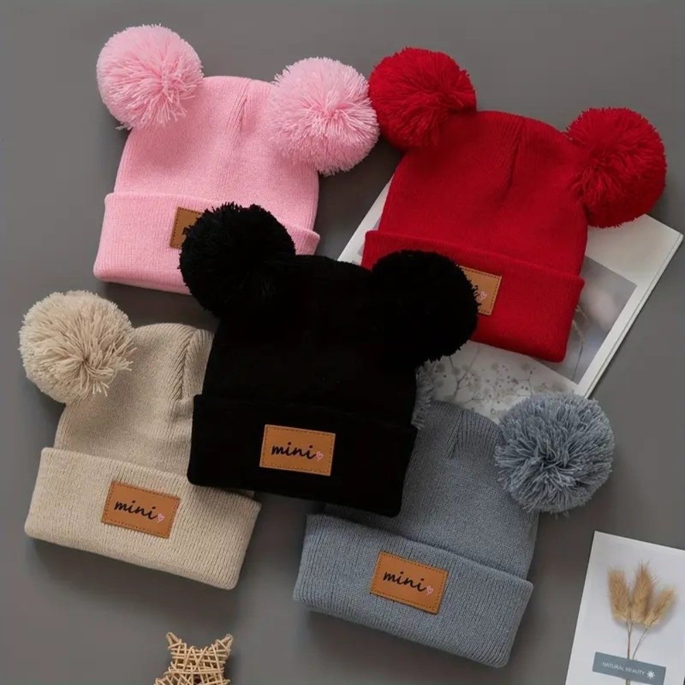 Double Ball 0-3 Years Old Infa - огляд і ціна Baby Hat Beanie