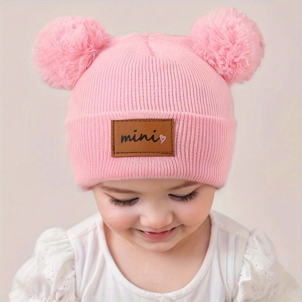 Double Ball 0-3 Years Old Infa - огляд і ціна Baby Hat Beanie