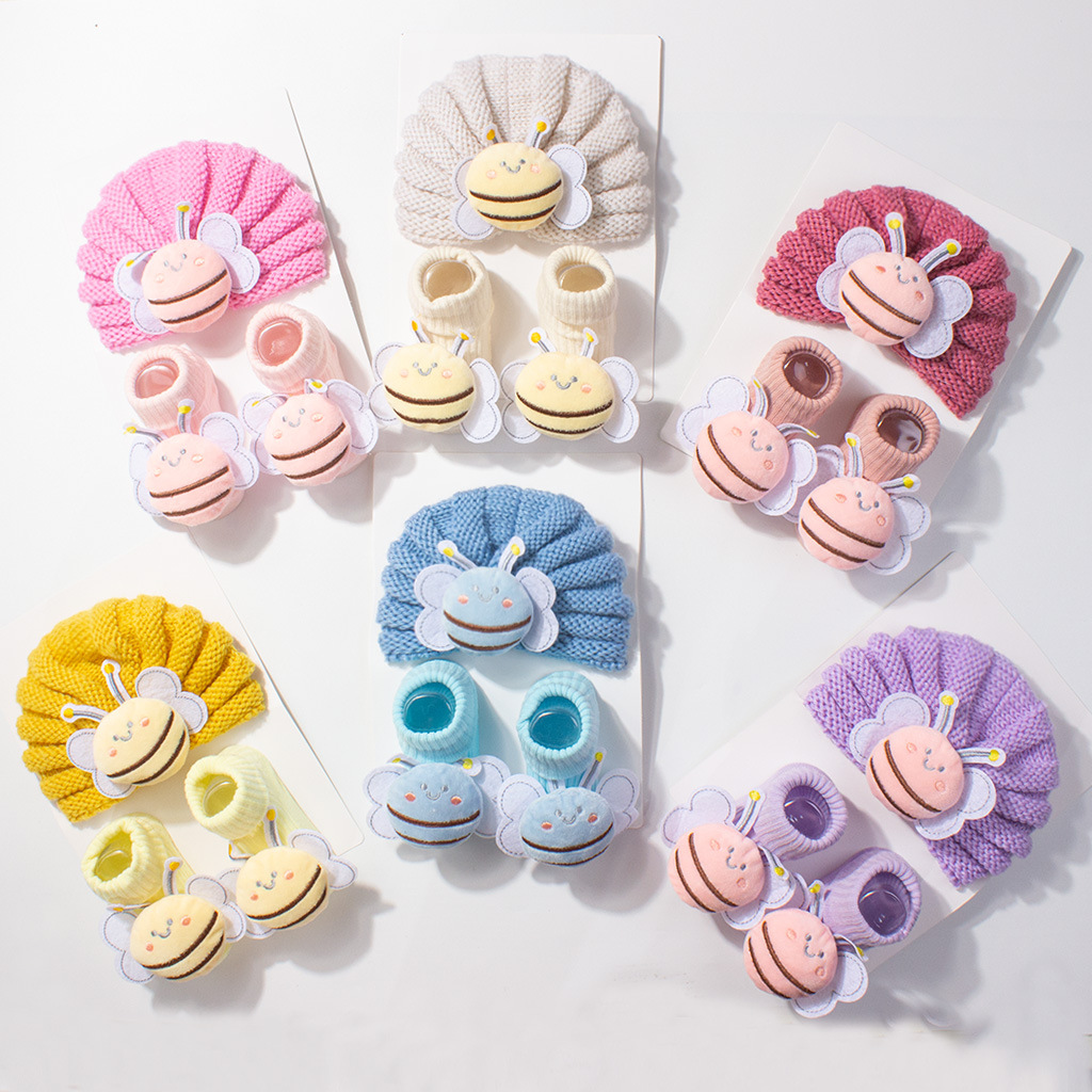 2Pcs/Set Baby Knitted Turban H - огляд і ціна Baby Hat Beanie